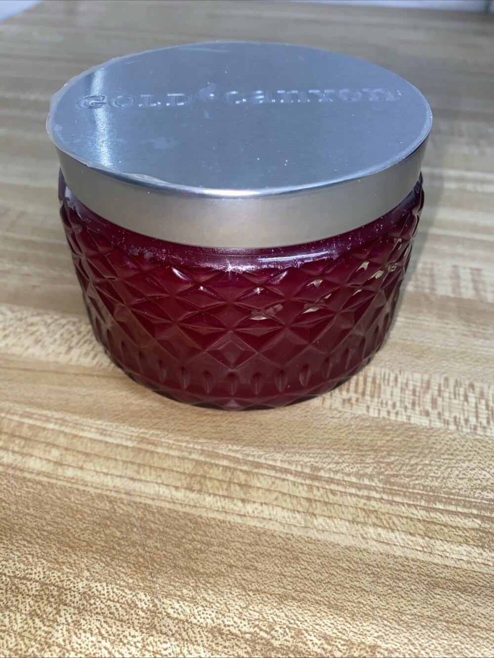 New Gold Canyon Pomegranate Grenade Two-Wick Small Jar Candle, 8 Oz